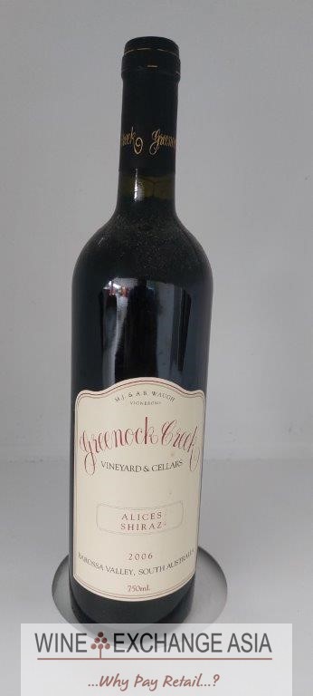 (image for) Greenock Creek Shiraz Alices 2006 (WA 91+)